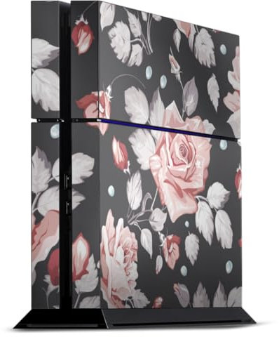 DeinDesign Skin kompatibel mit Sony Playstation 4 Folie Sticker Rose Blume Pattern