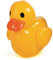 cama24com XXL Aufblasbare Ente 122cm groß Riesen-Gummiente Partydekoration mit Palandi® Sticker