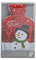 meindekoartikel Wärmflasche mit „Scheemann“ Wintermotiv Flies Bezug Rot 1 Liter b16xt26cm