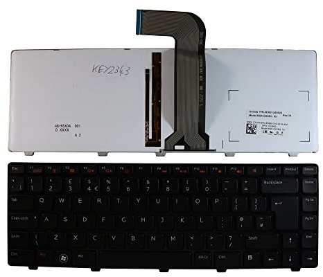 Power4Laptops Vereinigtes Königreich Schwarz Rahmen Hinterleuchtet Schwarz kompatible Ersatz Tastatur kompatibel mit Dell XPS 15 L502X