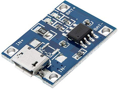 AZDelivery Compatible with TP4056 Micro USB 5V 1A 18650 Lithium 3.7 V Li-Ion Battery Charging Board Module Including E-Book!