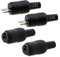 Lautsprecher Set Din 2-pol. Boxenstecker 2X LS-Stecker 2X LS-Buchsen Audio Adapter Schraubbar