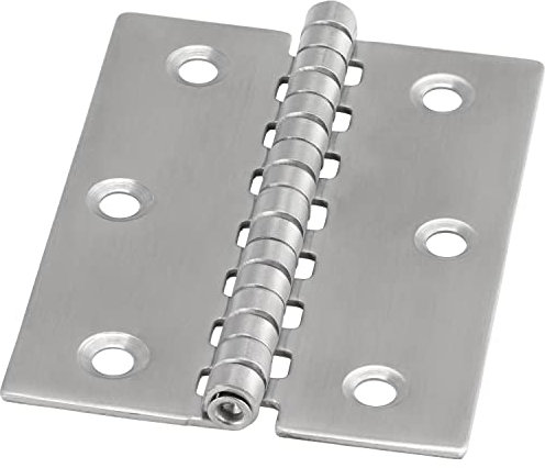 FASTON® Scharniere Typ G 80x60x1,5 mm (2 Stück) Edelstahl A2 V2A Türscharnier Türband Klappbar Klavierband Pendeltürband Steckverbinder
