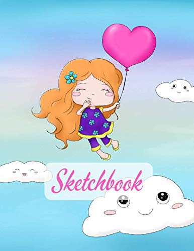 Sketch Book For Girls: Notebook for Drawing, Sketching, Writing, Coloring, Painting or Doodling for children, kids, girls, boys, boyfriend, girlfriend ... Pages (Cover vol. 5) (Sketch Books, Band 5)