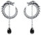 Drachen Ohrringe 925 Sterling Silber Wassertropfen Ohrringe Oxidierte Drachen Ohrstecker Zirkon Ohrstecker Hypoallergene Schmuck Geschenke für Damen Herren