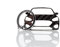 BlackStuff Porte-clés en fibre de carbone compatible avec Focus MK4 ST Line BS-1048