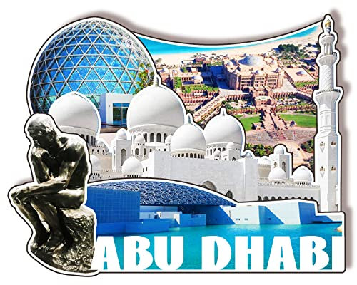 Orlybar Holzmagnet, Abu Dhabi United Arabischer EMI, 3D-Kühlschrankmagnete, Reise-Sammelstück, Souvenirs, Dekorationen, handgefertigtes Handwerk-2, TangZJ-1121