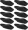 SG Store 10pcs Collier de Serrage pour Tuyau de Vélo Colliers de Câble de Vélo Remplacement Accessoires de Vélo pour Ligne de Dérailleur de Câble de Frein en Plastique, Noir