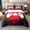 100% Baumwolle Spiele Tröster Abdeckung 155x220 Jungen Mädchen Weiß Gamepad Gamer Waben Bettbezug für Teen Geschenke Spiel Bettwäsche Set,Moderne Neuheit Sci-Fi Stil Videospiele Joysticks Quilt Cover