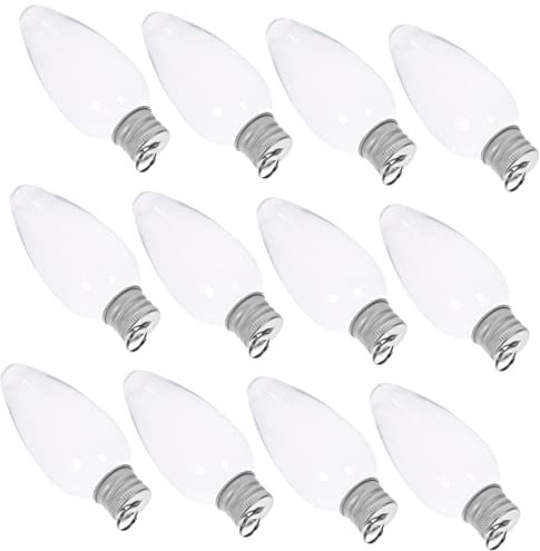 Warmhm 24st Kleine Glühbirnen-süßigkeitsflasche Weihnachtsdekorationen Transparente Weihnachtskugel Christbaumschmuck Kunststoffbehälter Ornament Bankett Weihnachtsbaum Metall Spielereien