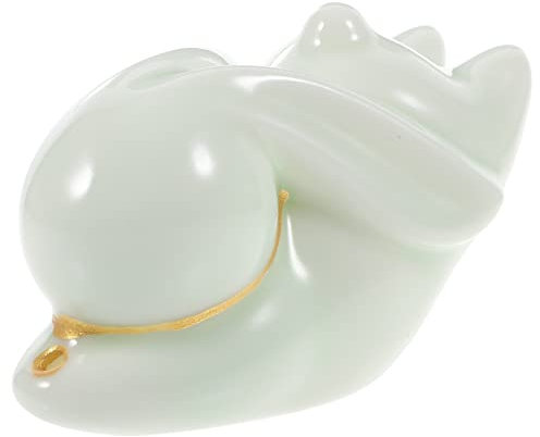HOMSFOU Kaninchen-Räucherstäbchen-Diffusor Für Zuhause Aroma-Diffusor Für Zu Hause Hasenfiguren Räucherkegelbrenner Keramik-Kaninchenfiguren Keramik-Räucherstäbchenhalter Puppe