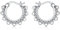 VONALA Boho Hoop Ohrringe Damen Silber 925 Filigrane Tribal Mandala Ohrringe Boho Style Schmuck Geschenke für Frauen Mädchen (Boho-C)