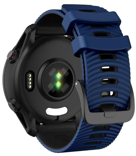 MYSNBKN Armband für Garmin Forerunner 265/Forerunner 255/Vivoactive 4/Venu 3/Venu 2, 22mm Ersatzarmband aus Weichem Silikon