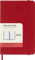Moleskine Daily Planner, 12 Monate Tagesplaner 2025, Fester Einband und Elastischer Verschluss, Farbe ScharlachRot, TaschenFormat 9x14 cm