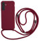 Keteen Coque de protection pour Samsung Galaxy S24 - En silicone fin - Avec cordon amovible - Résistant aux chocs - Pour Samsung Galaxy S24 - Rouge