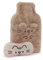 Pusheen Womens Hot Water Bottle & Eye Mask Set | Ladies & Girls Furry Heat Pad and Satin Sleepwear Eye Cover in Brown | Complete Matching Nightwear Gift Bundle | Cat Kitten Merchandise Apparel