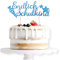 ALEGRE Endlich Schulkind Cake Topper Blau, Glitzer Schulanfang Tortendeko Einschulung Torten Deko, Schulkind 2025 Kuchen Deko, Zuckertüte Kuchendeko für Junge Mädchen Schuleinführung Party Dekoration