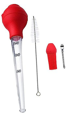 Erntedankfest Truthahnspritze Küchenölpipette für Fisch und Türkei, Rot