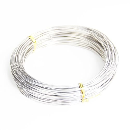 20 Metri di Fili in 304 Acciaio Inox, Diametro 1,5 mm Filo per Scultura, Filo morbido in acciaio inossidabile flessibile per La Produzione di Bambole, Scheletro Fili Metallici per fai da te