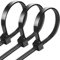 Kabelbinder Schwarz 200 mm × 8 mm, Kabelbinder UV Beständig Ultra Stark mit 75 kg Zugfestigkeit, 100 Stück Schwarze Cable Ties Selbsthemmend für Kabelmanagement,Gartenarbeit,Wohnen,Werkstätten