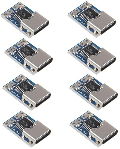 8 Stück PDC004-PD PD Decoy Modul | USB-C PD 12 V DC Feste Spannung Power Trigger Modul 5A Typ-C Buchse Eingang für Notebook und Smart Homes (12V)