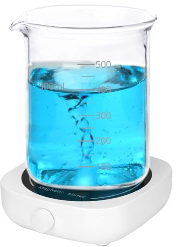 QWORK® USB-Powered Magnetic Stirrer, with Adjustable 2000RPM Speed, 1000mL Capacity, Ideal for Lab and Home Brewing