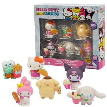 Hello Kitty, Coffret 6 Figurines, 5 cm, Collection, pour Les Enfants à partir de 6 Ans, HKT11