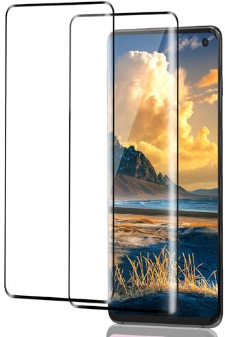 ICESPRING für Panzerglas für Samsung Galaxy S10 Plus Schutzfolie, 2 Stück Fingerabdruck-ID Schutzglas für Samsung S10 Plus Schutzfolie, 9H Härte Panzerfolie für Galaxy S10+ Panzer Schutz Glas