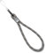 Ringke Rope Hand Strap, Wrist Size Durable Adjustable Polyester Thick Sturdy Wristlet String with Carabiner for Cell Phone Case, Earbuds, Camera, Gaming Console, ID Card Holder, etc. - Gray