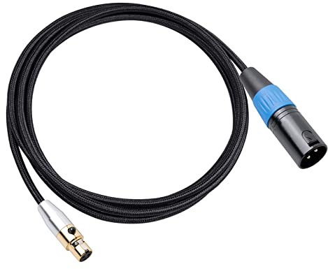 Amagogo Cavo Adattatore Audio Stereo Da 4,5 Mm MINI XLR Femmina a XLR Maschio Mini Jack, 5M