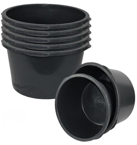 Friesenthal Mörtelkübel, in 40L, 65L und 90L ohne Henkel, Baukübel, Made in Germany - Blauer Engel (5er)