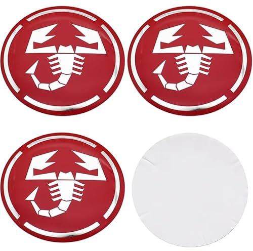 4X Felgenkappen Nabendeckel Felgendeckel Radkappen für Abarth FIAT Abarth 124 Spider Abarth 500 695 56mm 60mm, ABS Robuste Nabenkappen Aufkleber Wasserdicht Felgenabdeckungen Mit Logo,B