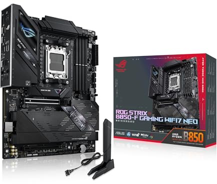 ASUS ROG Strix B850-F Gaming WIFI7 Neo, AMD ATX Motherboard, 16+2+2 Power Stages, DDR5 Slots, Four M.2 Slots, PCIe? 5.0, Three USB 2.0 Heads, USB 20Gbps Type-C?, WiFi 7, Realtek 5G and