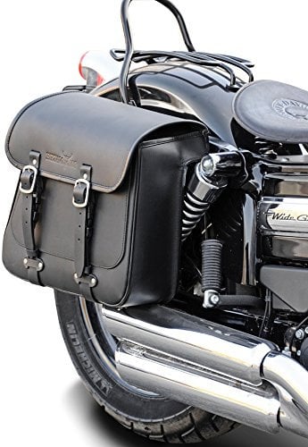 Packtasche Seattle 17 Liter Dyna Modelle (-2017) Harley Davidson rechte Seite mit Stoßdämpfer Aussparung Buffalo Bag.