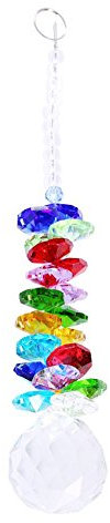 Feng Shui Crystal Ball Anhänger Rainbow Maker bunten Kristall Sun Catcher hängenden Kronleuchter Ball Prism Pendel Anhänger Dekor