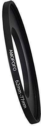 62mm to 77mm Step Up Ring For Filters,62mm-77mm Camera Filter Ring,Made Of CNC Machined space aluminum With Matte Black Electroplated Finish.for 77mm UV,ND,CPL Camera Filter accessories