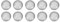 Tissting 10Pcs Uhr Luminous Bead Dot, Watch Lünette Luminous Dot Blau Dekoration Zubehör Uhrenteile Leuchtperlen für Verschiedene Arten von Uhren, Uhrmacher, Uhrengeschäft
