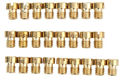 Akozon 25 Stück Hauptdüse Vergaser Vergaser Hauptdüsensatz 55‑115 M5 Austausch Für Dellorto Vergaser PHBG