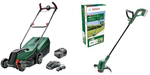 CityMower 18 + EasyGrasscut 18 Rasenmäher+Rasentrimmer Bundle