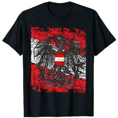 Österreich Shirt Adler Wappen Fahne Austria Herren & Damen T-Shirt