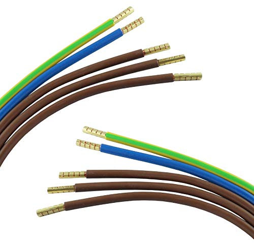 WITTKOWARE Verdrahtungssatz Zählerabgang, 16mm², 3x braun 58cm, blau 110cm, gelb-grün 110cm