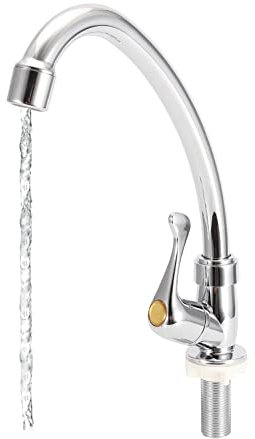 Natudeco Grifo, Fregadero de Cocina Grifo de Lavabo Baño Plástico ABS Grifo de Agua fría Individual Hogar Cocina Accesorios de Hardware de baño