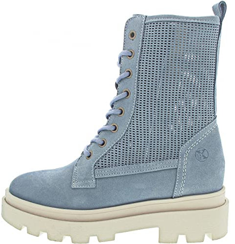 Post Xchange Damen Schnürstiefel in Blau, Größe 41