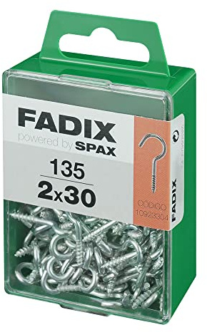 Box M, 135 Stück, offene Schrauben, Zink, 2,0 x 30 mm, Fadix