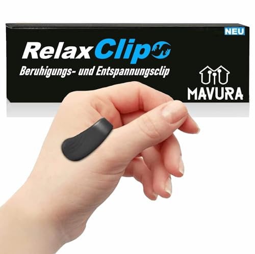 RelaxClip Wohlfühl-Clip Akupressurclip Spannungsabbau Stressabbau, Massage Clip Akupressur Natürliche, Migräne Kopfschmerzen Unterstützung hegumate
