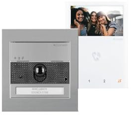 Kit Interphone vidéo + Mini Mains Libres Simplebus WiFi - KVU8190V - Comelit