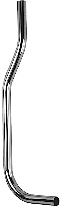 Sanitop-Wingenroth Druckspülrohr gekröpft, Ablauftechnik, Spülrohr 28 mm Durchmesser, 600 mm Länge, 40 mm Kröpfung, Kunststoff verchromt, 214421