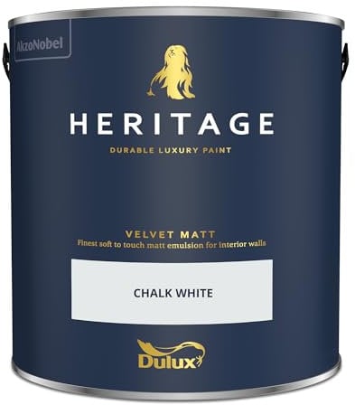 Dulux Heritage Paint (750ml, Chalk White)