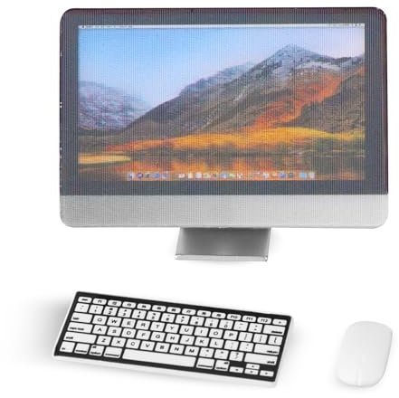 Jeffdad 1:12 Puppenhaus Miniatur Computer-Set, Desktop Computer Tastatur Maus 3 Stück Set exquisit und realistisch Puppenhaus Zubehör geeignet für Weihnachts und Neujahrsgeschenke