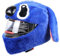 Motorradhelm Cover,Motorradhelm Abdeckung Plüsch,Cartoon Plush Motorcycle Helmet Cover,Motorradhelm Überzug Lustigmotorradhelm Überzug Plüsch,Für Männer, Frauen(Ohne Helm) (Blauer Stichs)